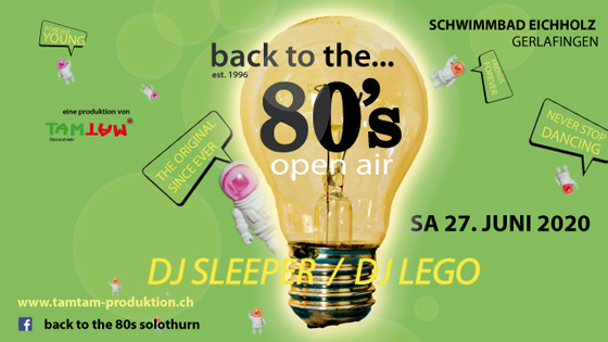 back to the 80's open air 27.6.2020